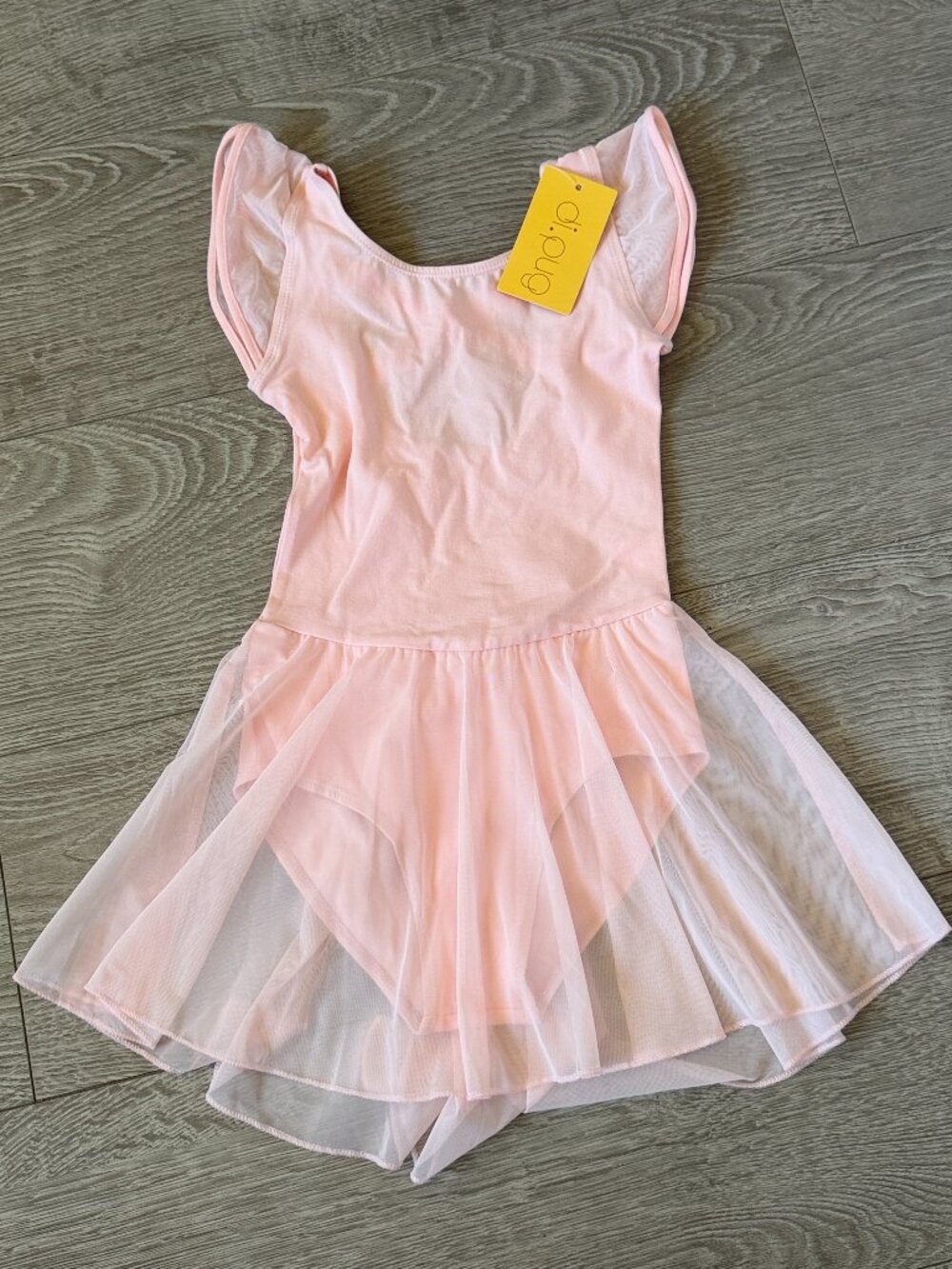 DIPUG Girls Pink Ballet Leotard Dress Child M Size 7-8 NWT